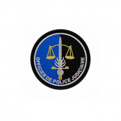 Écusson OPJ brodé Officier de Police Judiciaire velcro identification