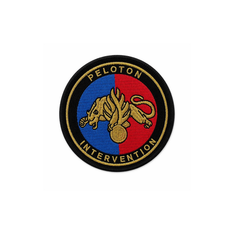 Écusson peloton d’intervention rond brodé velcro gendarmerie