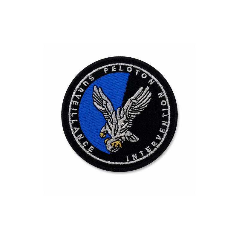 Écusson PSIG rond brodé velcro gendarmerie peloton intervention