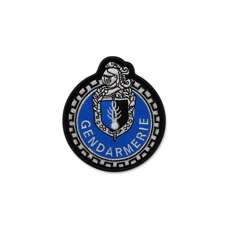Écusson unités motorisées gendarmerie départementale brodé rond velcro