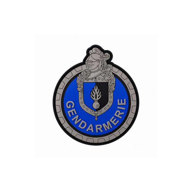 Écusson unités motorisées gendarmerie départementale brodé rond velcro