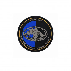 Écusson moniteur intervention professionnelle gendarmerie brodé velcro