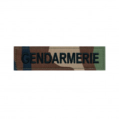 Bande Gendarmerie Brodée Camouflage Velcro Patch Tactique