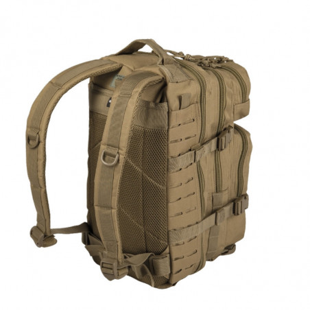 Sac à Dos Tactique Laser Cut 20L Compact et Modulable Coyote