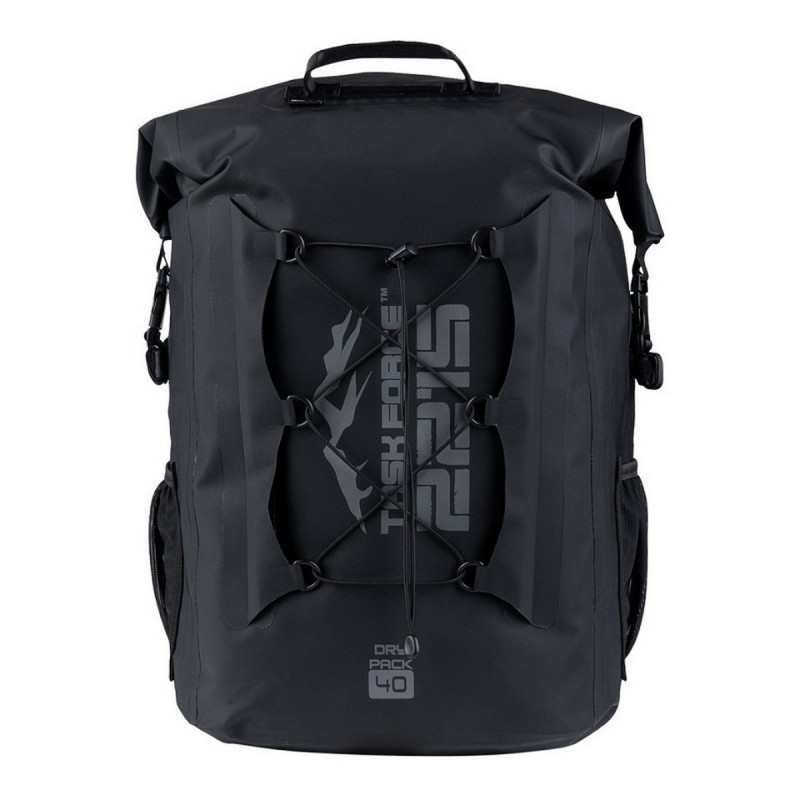 Sac à Dos Étanche Wolf River 40L PVC Ultra Résistant Noir Sac à Dos Étanche Wolf River 40L PVC Ultra Résistant Noir