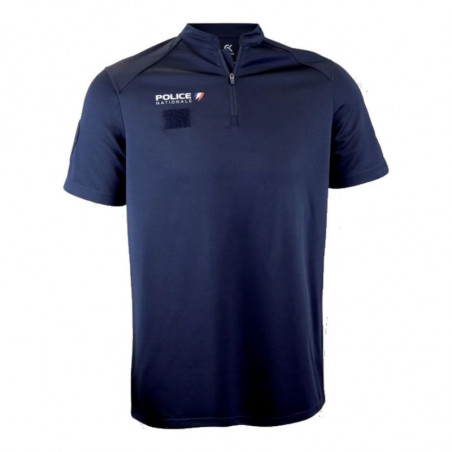 Polo Manches Courtes Police Nationale Bleu Marine