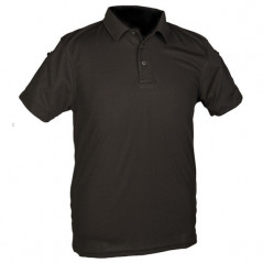 Polo Tactique Quick Dry Noir | Respirant & Séchage Rapide