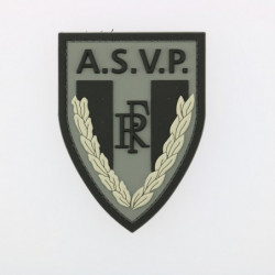 Ecusson de bras PVC ASVP basse visibilite sur velcro