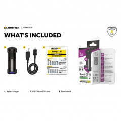 Chargeur Armytek Handy C1 VAPE EDITION USB