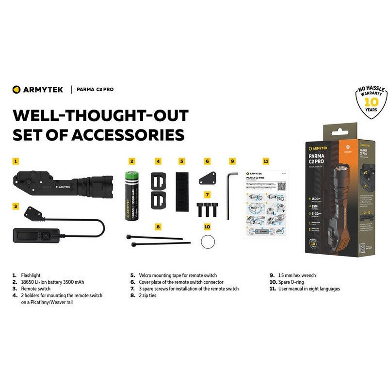 Lampe torche Parma Armytek C2 Pro 1500 Lumens