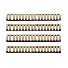 Lot de 4 caches rail tan