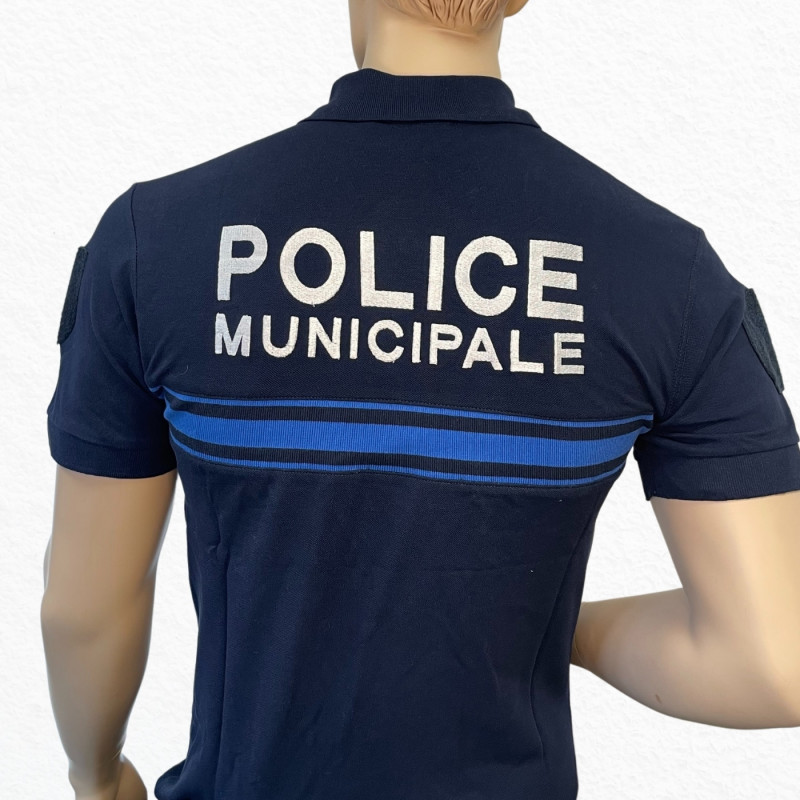 Polo manches courtes P.M. Marine
