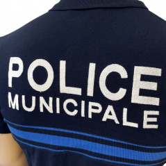 Polo manches courtes P.M. Marine