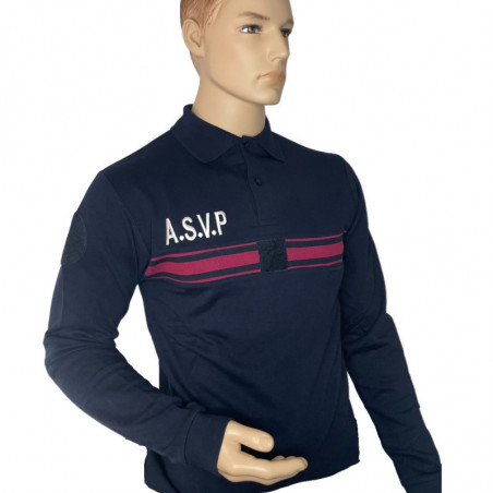 Polo hiver ASVP manches longues