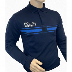 Polo hiver Police Municipale manches longues