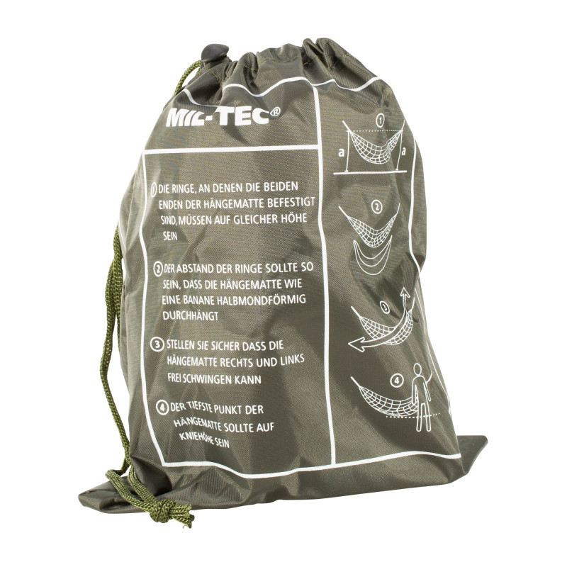 Mini hamac filet de camouflage