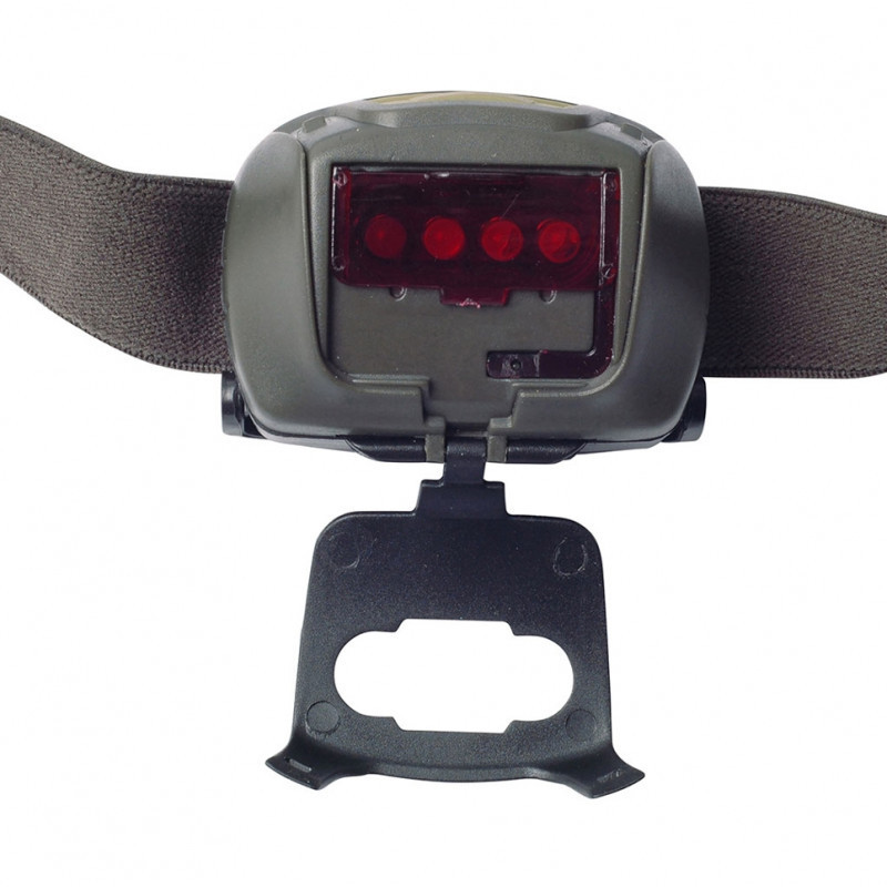 Lampe frontale LED avec filtre rouge ARES