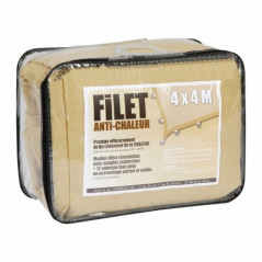 Filet anti chaleur sable 4 x 4m