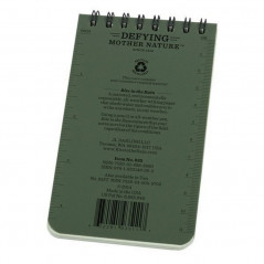 Carnet reliure 7.6 x 12.7cm Vert