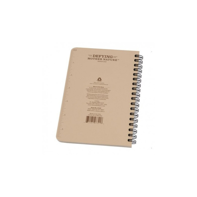 Carnet tout temps 11.7x17.7 Tan