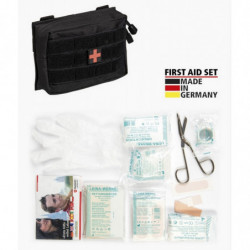 Trousse de Secours LEINA 25 pièces noire