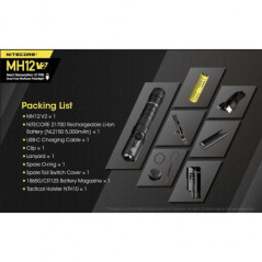 Lampe Multitask Hybrid 12 V2 - 1 200Lm - Nitecore