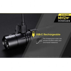 Lampe Multitask Hybrid 12 V2 - 1 200Lm - Nitecore