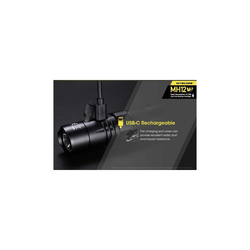 Lampe Multitask Hybrid 12 V2 - 1 200Lm - Nitecore
