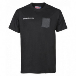 Tee-shirt noir Sécurité Privé avec grande fenêtre