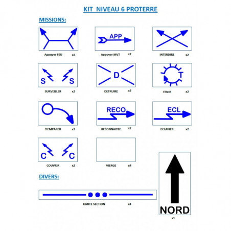 Kit CAS n6 proterre caisse  sable 50 pions