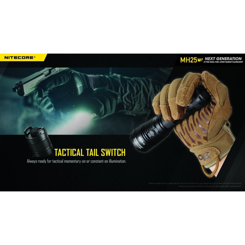 Lampe tactique MH25V2 1300 lumens