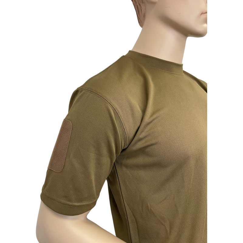 Tee shirt tactical quick dry dark coyote French Army Miltec