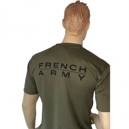 Tee shirt tactical quick dry dark vert French Army Miltec
