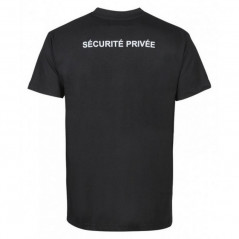 Tee-shirt noir Sécurité Privé avec grande fenêtre