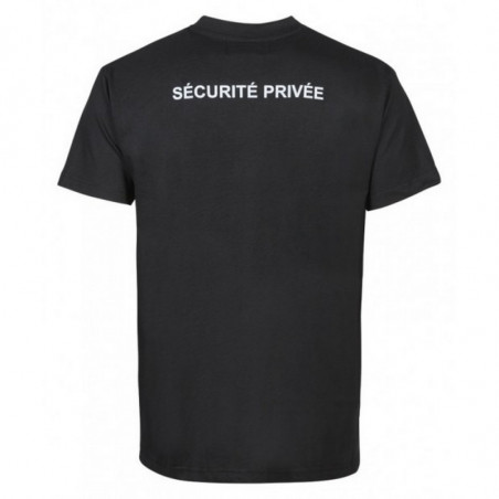 Tee-shirt noir Sécurité Privé avec grande fenêtre