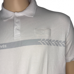 Polo blanc manches courtes Sécurité Privée GK SAFETEK®