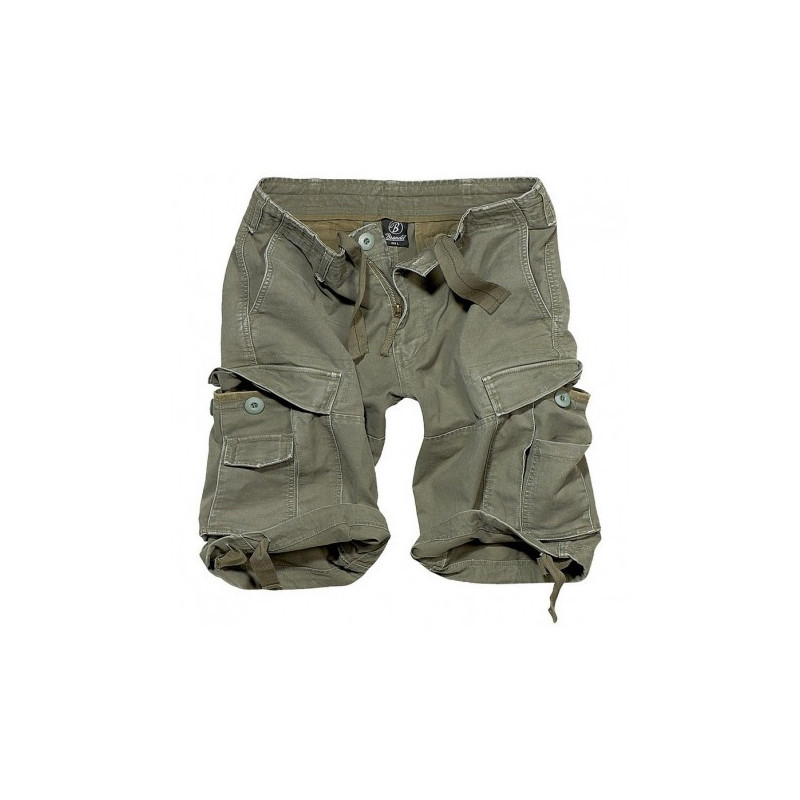 Short Bermuda Vintage Classic Brandit Vert Olive – Coton Robuste & Style Camouflage
