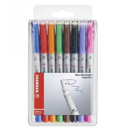 Pochette 8 feutres medium solubles