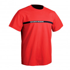 T-shirt SÉCU-ONE Sécurité Incendie rouge