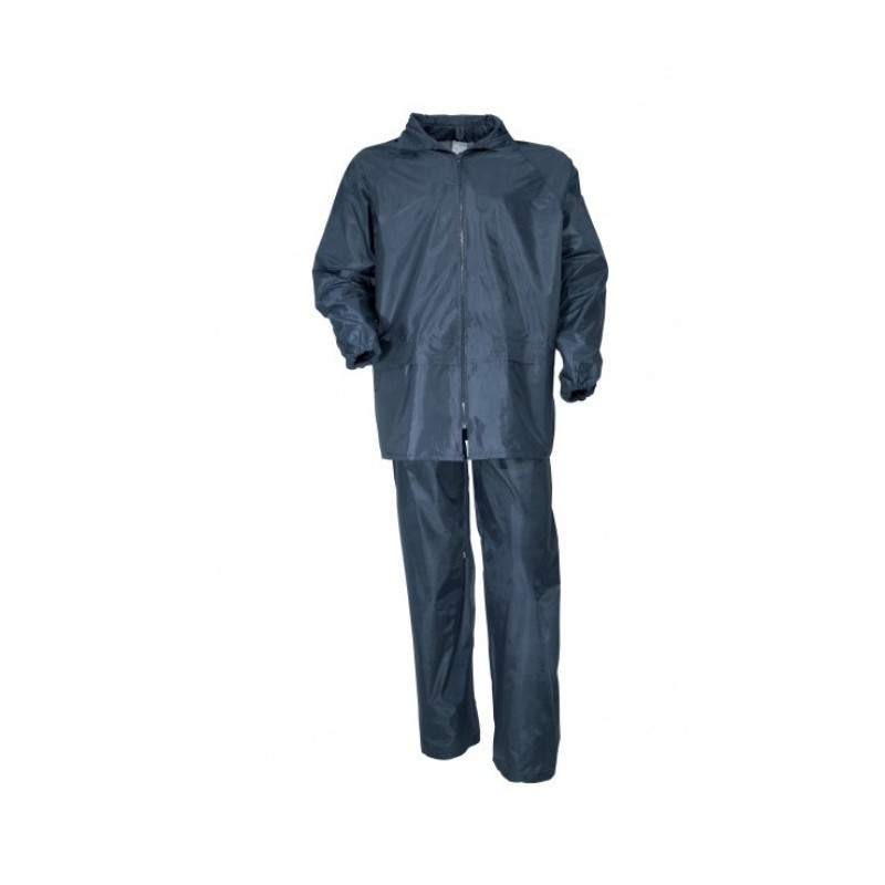 Tenue de pluie bleue