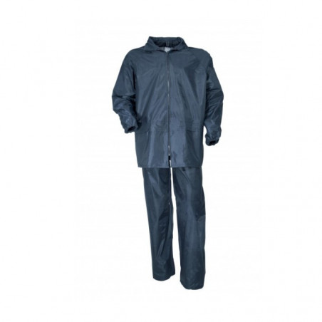 Tenue de pluie bleue