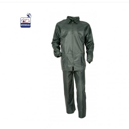 Tenue de pluie kaki