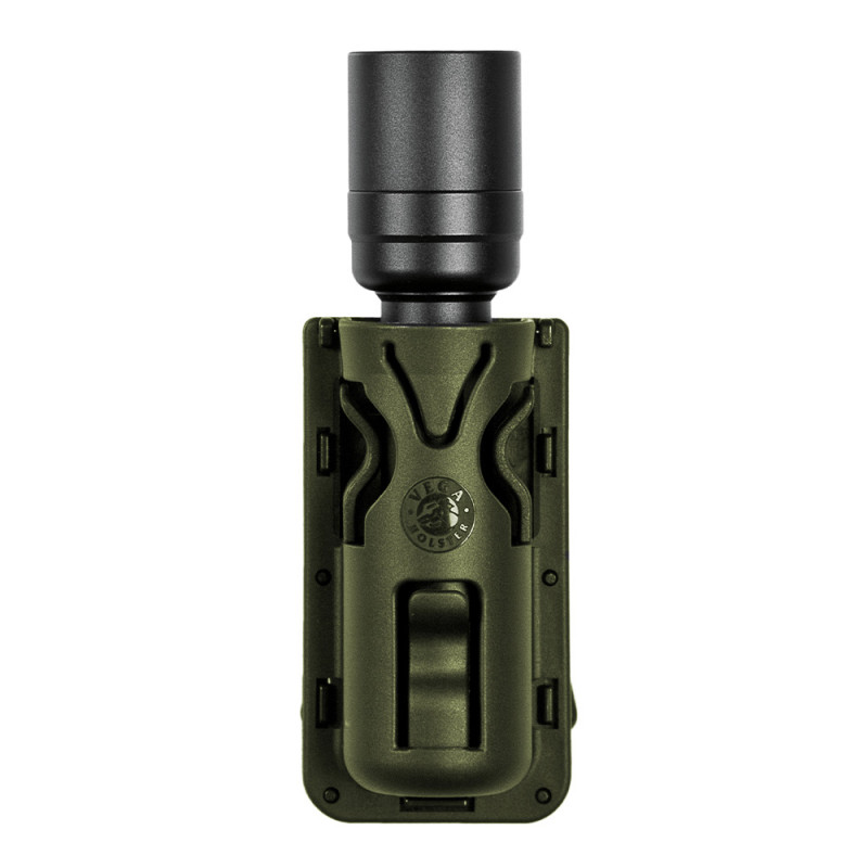 Porte-lampe rotatif 8VP63 vert olive pour ceinture/ceinturon Porte-lampe rotatif 8VP63 vert olive pour ceinture/ceinturon