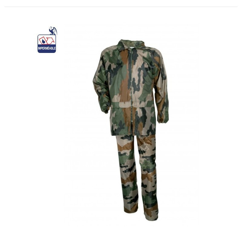 Tenue de pluie camouflage