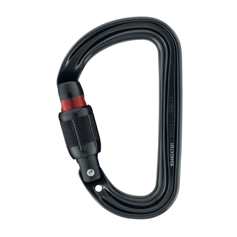 Mousqueton asymétrique ultra-léger Sm'D à verrouillage Screw-Lock Mousqueton asymétrique ultra-léger Sm'D à verrouillage Screw-Lock