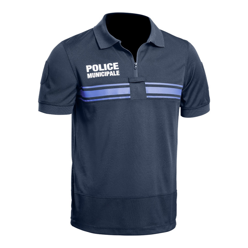 Polo GPB Police Municipale P.M. ONE bleu