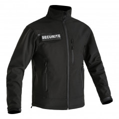 Veste Softshell SÉCU-ONE flap Sécurité noir