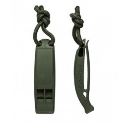 Lot de 2 sifflets Tactical MOLLE olive Mil-Tec
