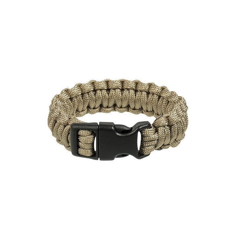 Bracelet paracorde avec fermeture 22mm COYOTE