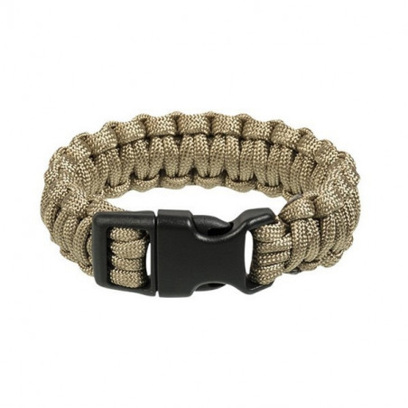 Bracelet paracorde avec fermeture 22mm COYOTE